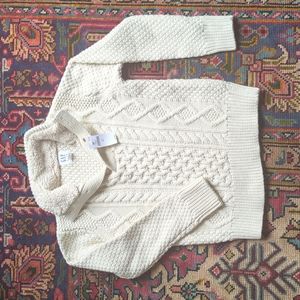 Cream cable sweater
